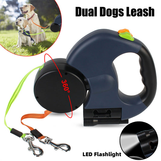 360 Swivel Dual Dog Leash With Lamp – Moodys Extraordinary – Gifts & Collectibles