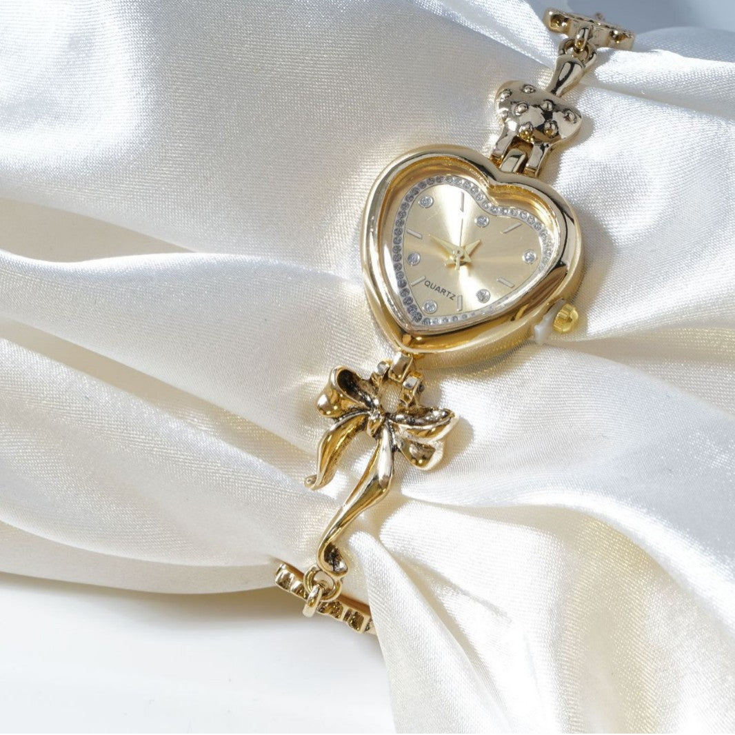 Heart-Shaped Bracelet Watch