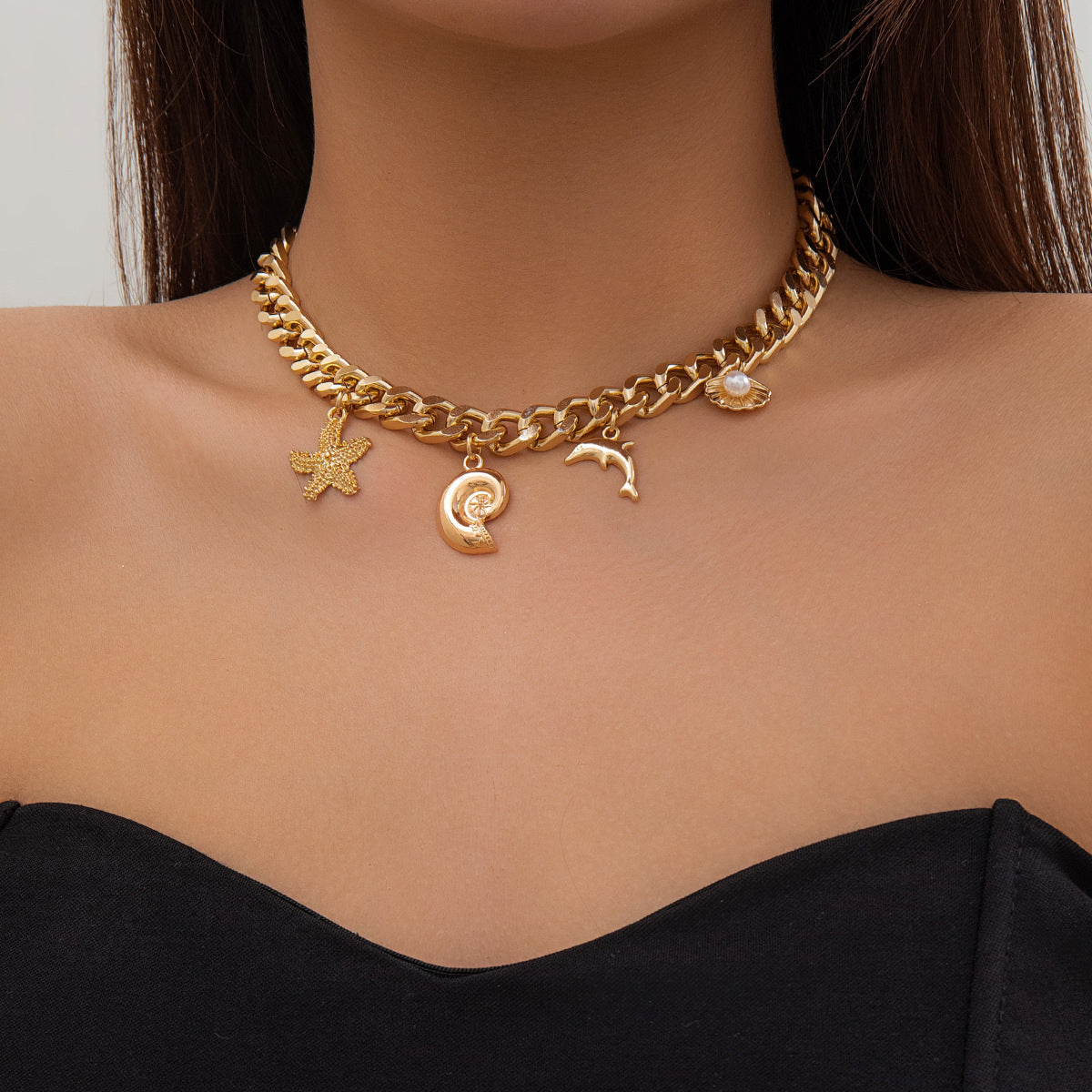 Creative Boho Pendant Choker Necklace